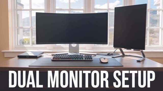 Dual Screen Power Desk